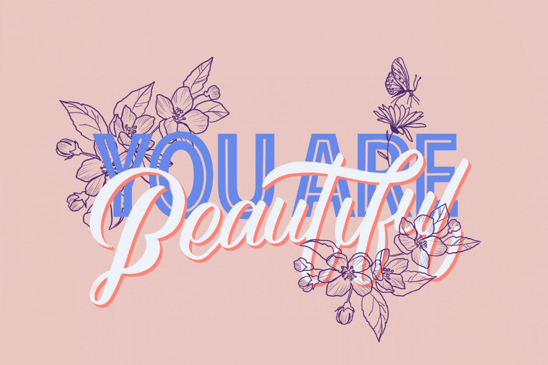 You are beautiful phrase in English